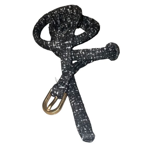 Vintage Boucle Knit Skinny Belt - Bid Now = Discounted Shipping - Picture 6 of 13